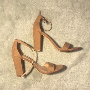 Target-A New Day. Blush pink suede heels. Size 9.5